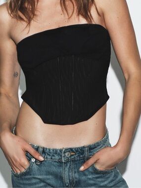 Zara Draped Tulle Corset